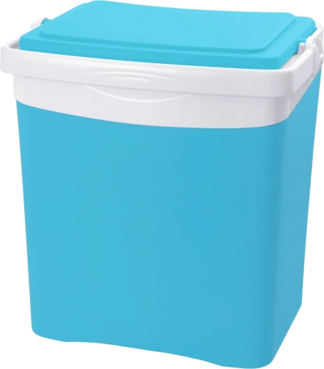 Turystyczna torba chłodząca 24 l KAMAI TROPIC, turkusowa z białą rączką