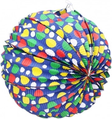 Papierowy lampion kula 30 cm – mix wzorów