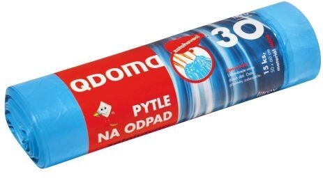 Worki na śmieci z taśmą ściągającą 30–35 l, 50 × 60 cm, 15 szt.