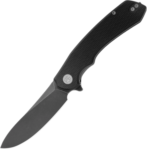 Petrified Fish Waterspout – składany nóż kieszonkowy 9 cm, black stonewash, G10