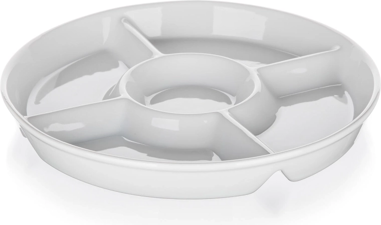 Dzielenia miska do serwowania z porcelany BIANCA 30 cm