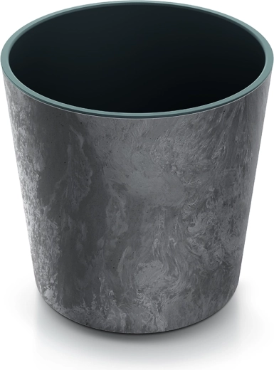 Doniczka Urbi Round Effect z wkładem 25 cm – marengo