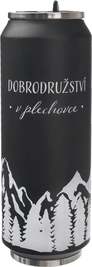 Stalowy termos w kształcie puszki – góry CZ 0,7 l