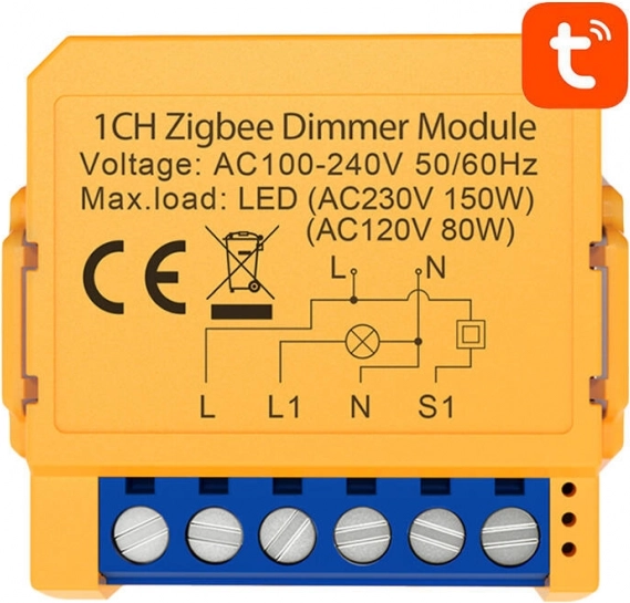 Inteligentny przełącznik dopuszkowy Zigbee Tuya Avatto