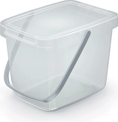 Kosz na śmieci Systema Q Collect 6 l przezroczysty