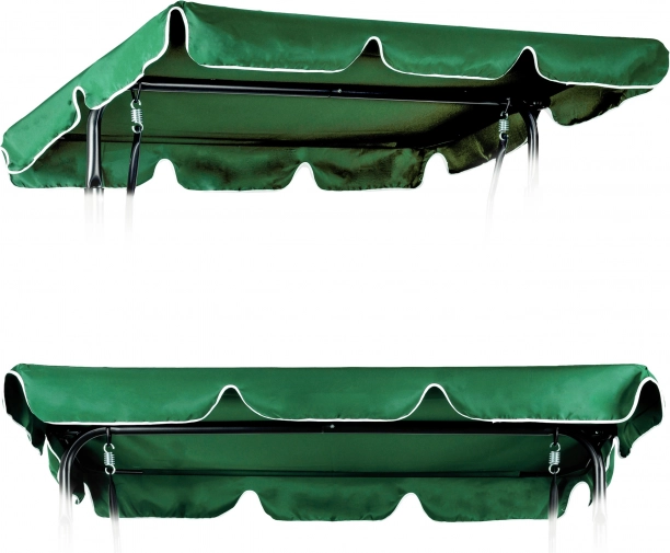 Daszek do ogrodowej huśtawki 200 x 120 cm wodoodporny pokrowiec zielony ModernHome