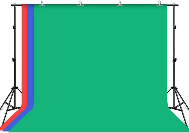 Stojak do tła fotograficznego Puluz z 3 kolorowymi tłami