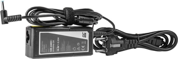 Zasilacz Green Cell Pro 65 W 19,5 V 3,33 A do laptopów HP (wtyk 4,5 × 3,0 mm z pinem)