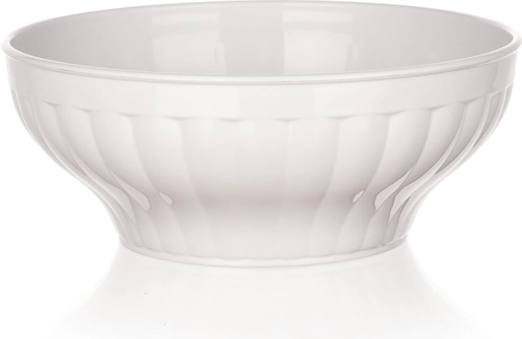 Miska do wyrabiania ciasta, plastikowa, biała, 16 cm