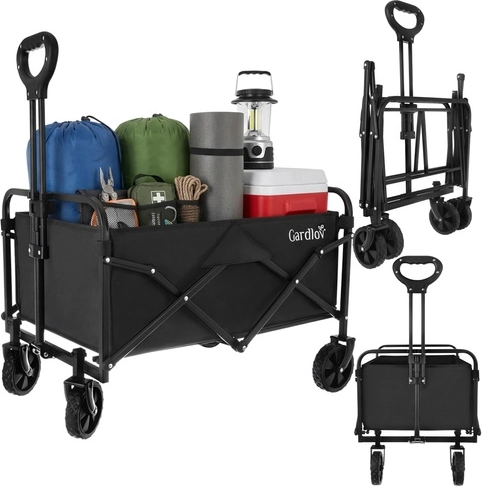 Składany wózek ogrodowy GARDLOV 90 l, udźwig 100 kg