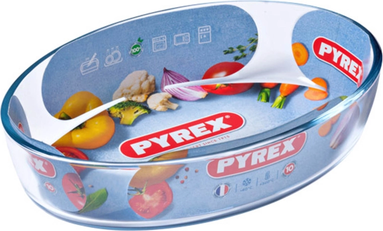 Naczynie żaroodporne owalne PYREX 1,6 l ze szkła 26 × 18 × 6 cm