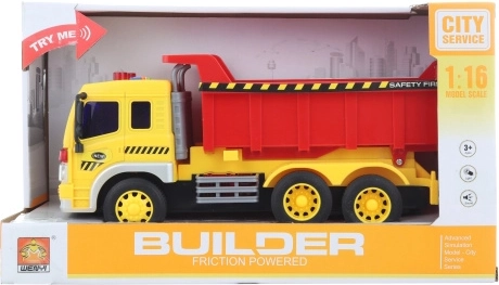 Samochód-wywrotka na baterie ze światłami i dźwiękami