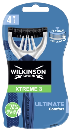 Wilkinson Xtreme3 Ultimate Plus maszynki jednorazowe do golenia (4 szt.)