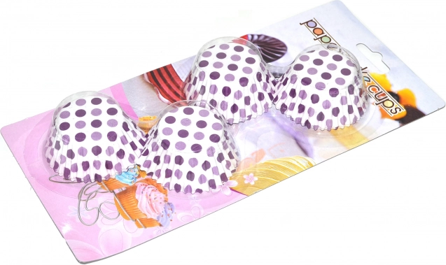 Kolorowe cukiernicze papilotki na muffiny 4 cm, wysokość 2 cm – 100 szt.