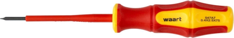 Izolowany śrubokręt płaski SL 2,5 × 75 mm