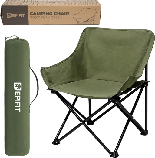 Turystyczne składane krzesło GO300 khaki green