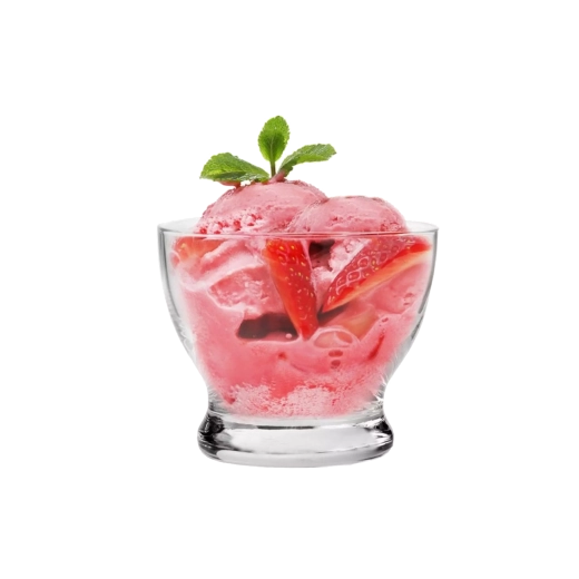 Szklane pucharki deserowe Krosno Pure, 260 ml, zestaw 6 szt.