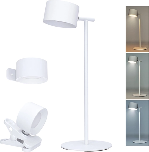 Solight ładowalna lampka LED 3 w 1 280 lm ze zmianą temperatury barwowej i ściemnianiem, biała