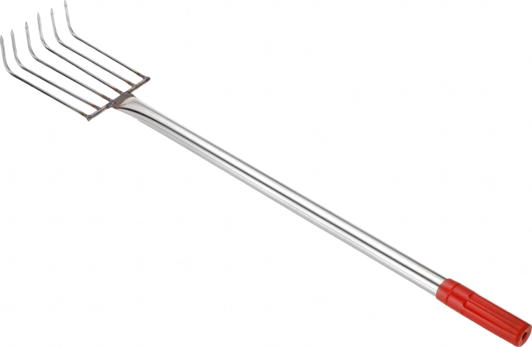 Metalowe grabki ogrodowe do spulchniania gleby, 6 zębów, 56 cm