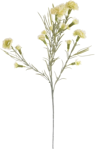 Sztuczny goździk biały 63 cm