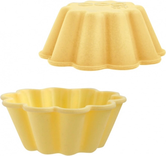 Silikonowe foremki na muffiny TORO kwiat 7,5 cm – zestaw 3 szt.