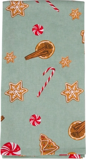 Bawełniana ściereczka kuchenna 45 × 60 cm – motyw ciastek
