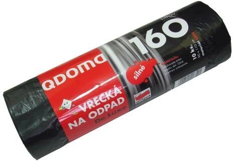 Mocne worki na odpady 160 l, czarne 90 × 110 cm (10 szt.)