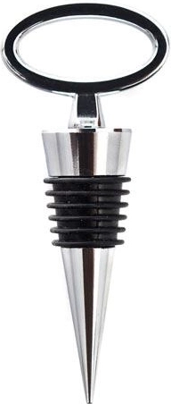 Korek do butelek Culinaria z chromowaną powierzchnią