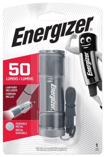Metalowa latarka ręczna Energizer na 3× AAA