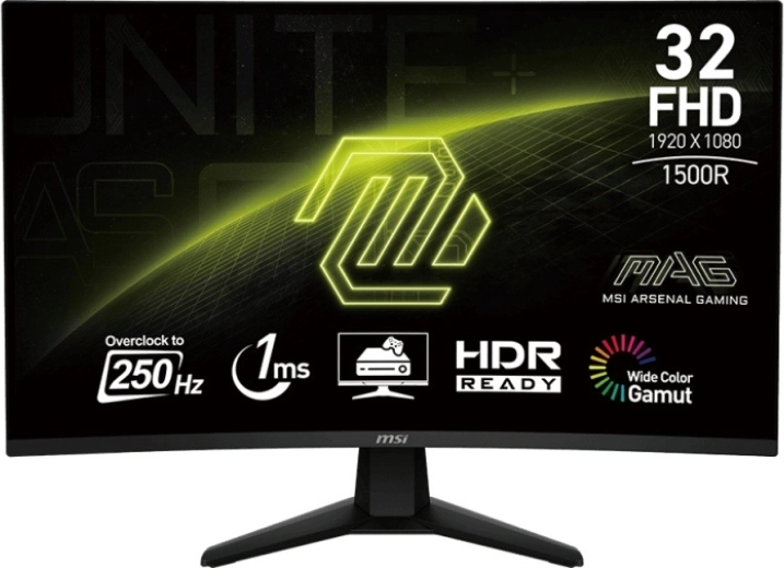 Monitor 31,5" MAG 32C6X LED FHD zakrzywiony 250 Hz czarny