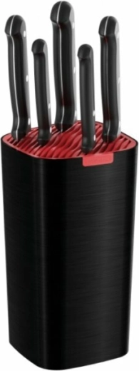 Tramontina Ultracorte zestaw noży kuchennych w stojaku, czarny (6 szt.)