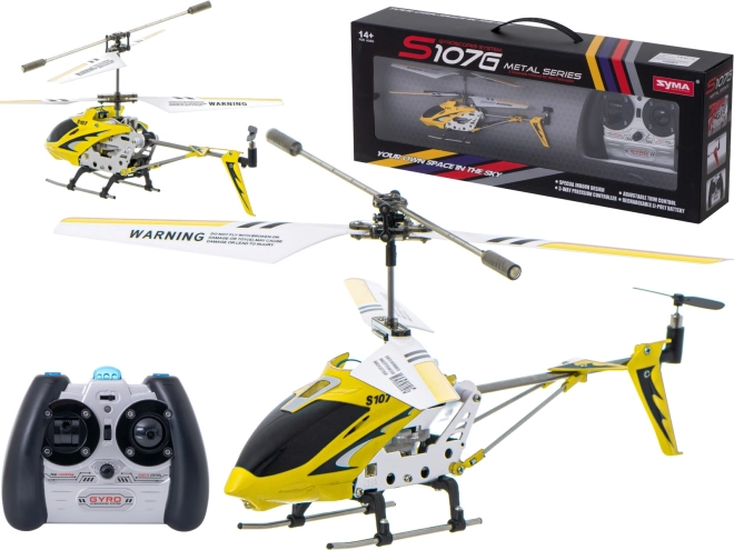 RC helikopter Syma S107G – żółty