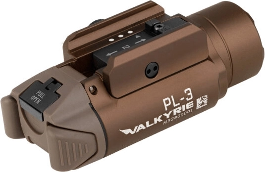 Taktyczne światło do broni Olight PL-3R Valkyrie Desert Tan, ładowane 900 mAh