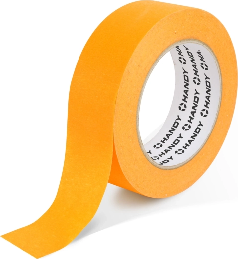 Taśma maskująca na bazie wody do użytku zewnętrznego 50 m × 24 mm, pomarańczowa