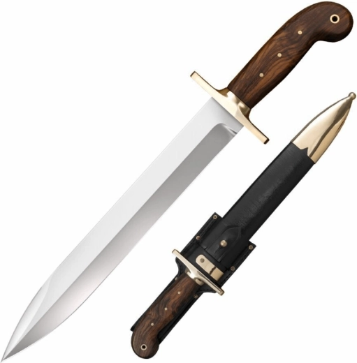 Cold Steel 1849 Rifleman’s Knife kolekcjonerski nóż z drewna różanego z skórzanym pokrowcem 30,5 cm