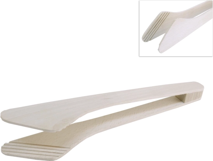 Drewniane szczypce-łopatka 29,5 cm
