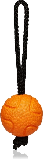 Explorer Dog AirBall z liną – pomarańczowa piłka dla psów 6,5 cm