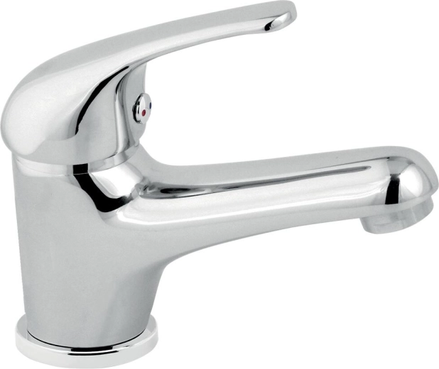 Bateria umywalkowa stojąca TITANIA IRIS chrom bez korka odpływu