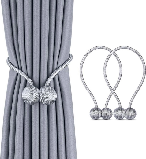 AG701 uchwyt do zasłon szary 2 szt.