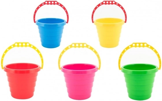 Plastowe wiaderko na piasek 15 × 13 cm, mix kolorów