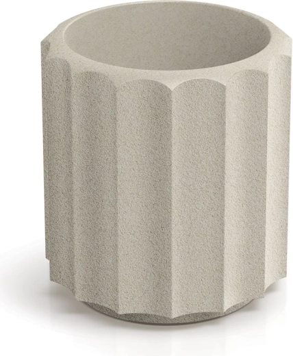 Donica Rona Line 28 cm piaskowa z wkładem
