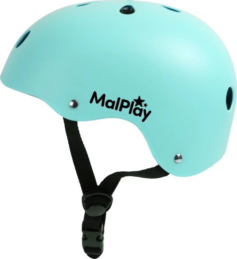 dziecięcy kask rowerowy SafeKiddo, turkusowy, rozmiar S (48–54 cm)
