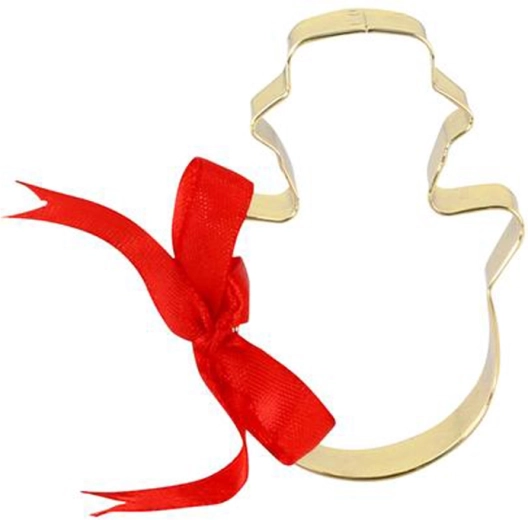 Foremka do ciasteczek złoty bałwanek 7 cm TORO