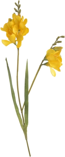 Sztuczny kwiat frezja żółta 54 cm