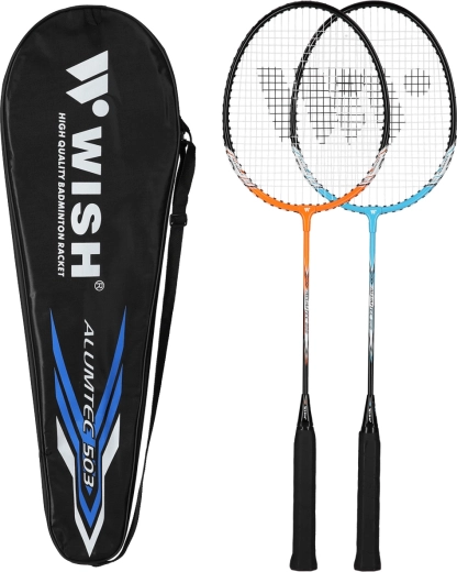 Zestaw do badmintona Wish Alumtec 505K niebieski