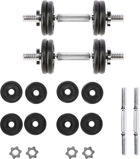 Regulowane hantle jednoręczne HMS 2 × 7 kg