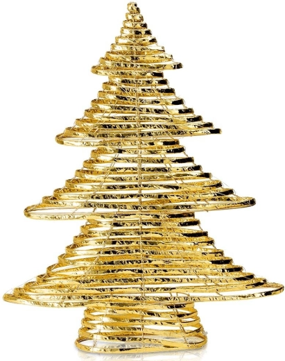 Złota świecąca choinka bożonarodzeniowa, 60 LED, 60 cm