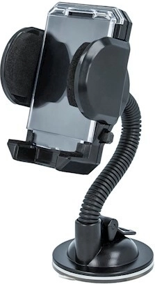 Setty elastyczny uniwersalny uchwyt samochodowy na przednią szybę, czarny