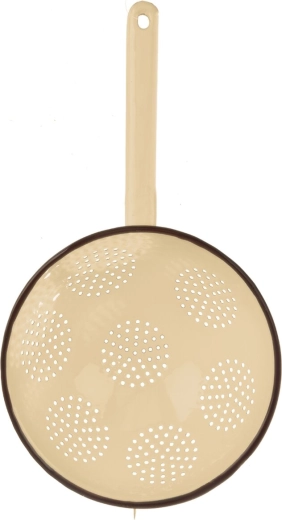 Emaliowany kuchenny durszlak Orion Brown 22 cm