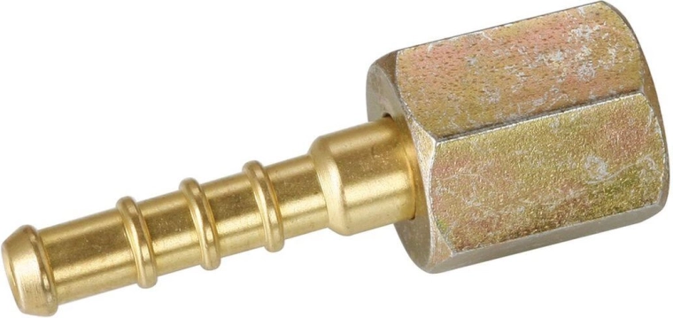 Nakrętka/nypel 4 mm z nakrętką M9×0,75 do węży niskociśnieniowych